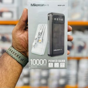Power bank 10000mah high performance mikorean mobile energy storage battery capacity display